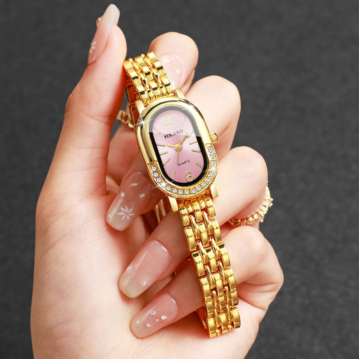 Luxury Watch Organizer - Luxury Rhinestone Women Quartz Watch Fashion