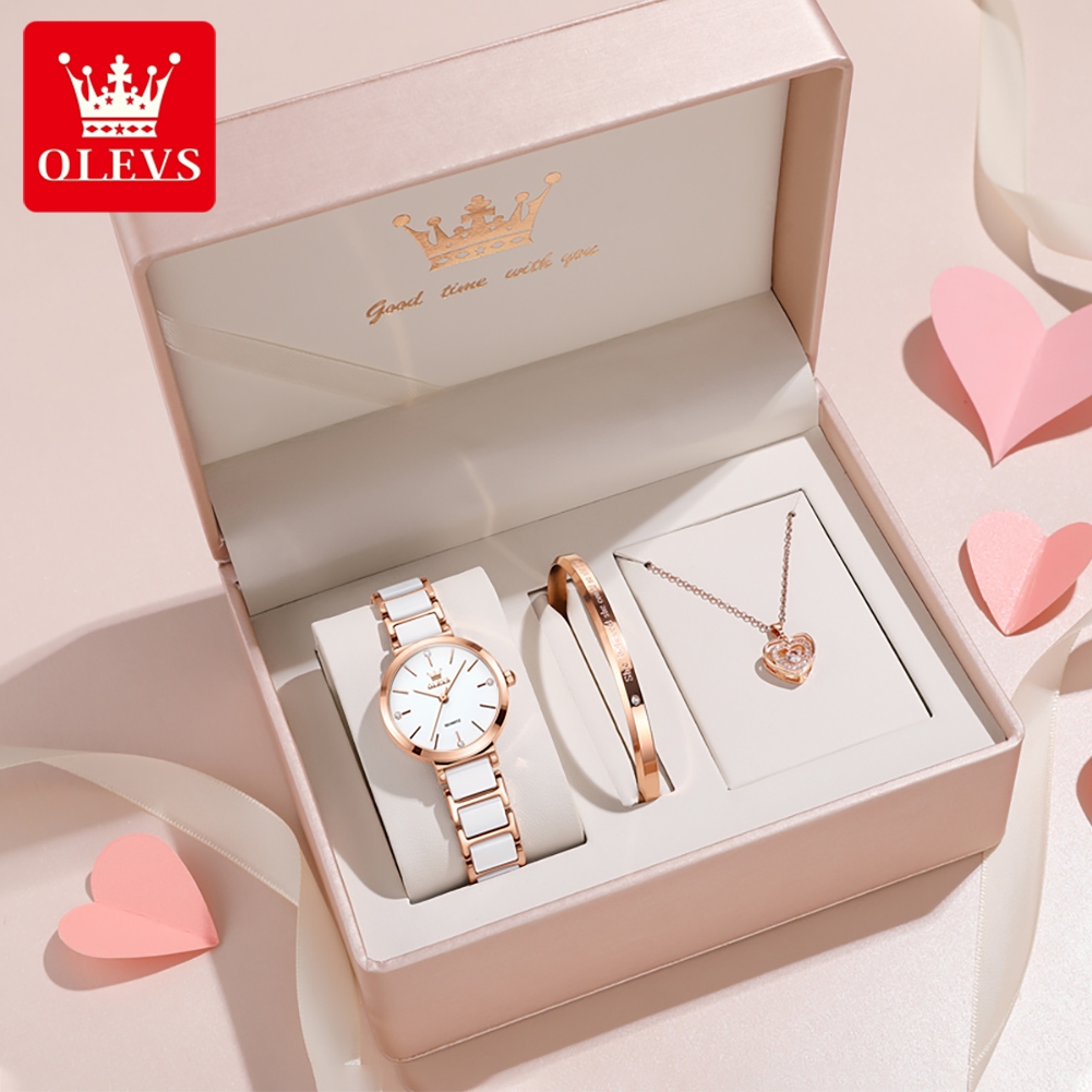 Luxury Watch Organizer - OLEVS Women Watch 5877 Luxury Elegant