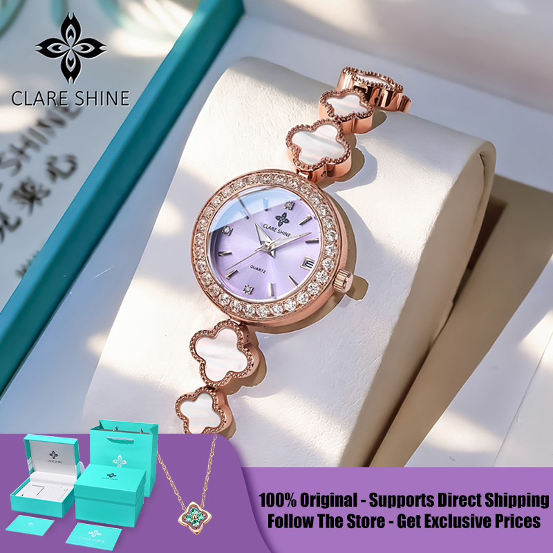 Luxury Watch Quartz - CLARE SHINE 7701 Lucky Series Small
