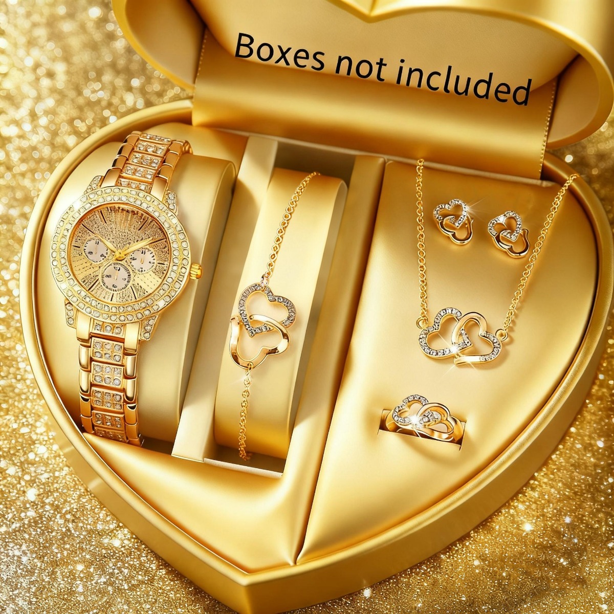 6PCS Luxury Rhinestone Women W - Luxury Watch Organizer review and price