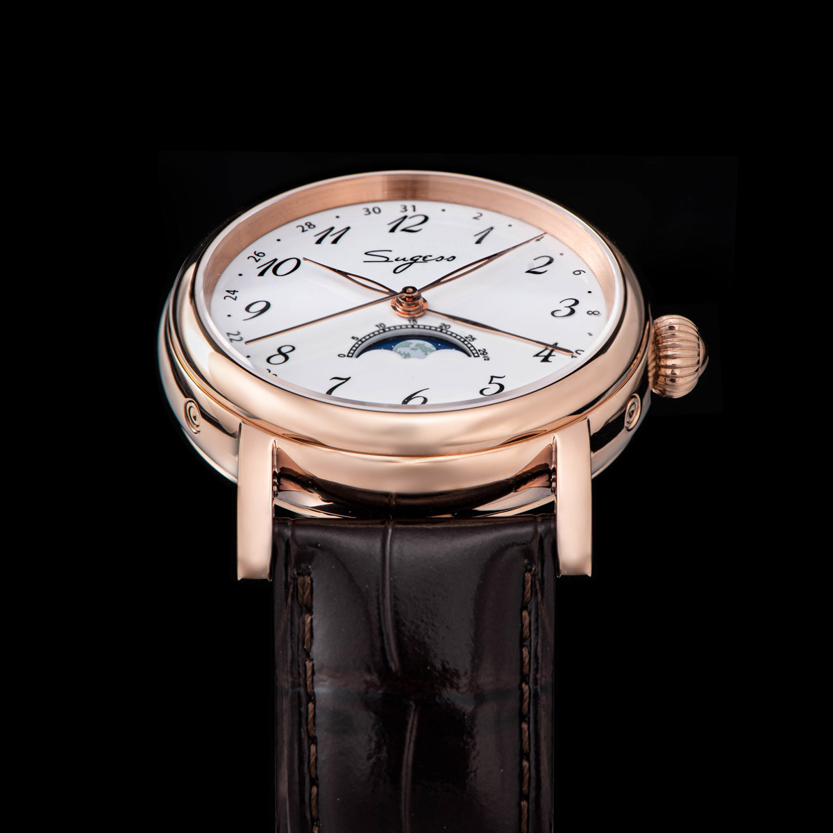Sugess Men Watches Tianjin ST2 - Moonphase Complication Watch review and price