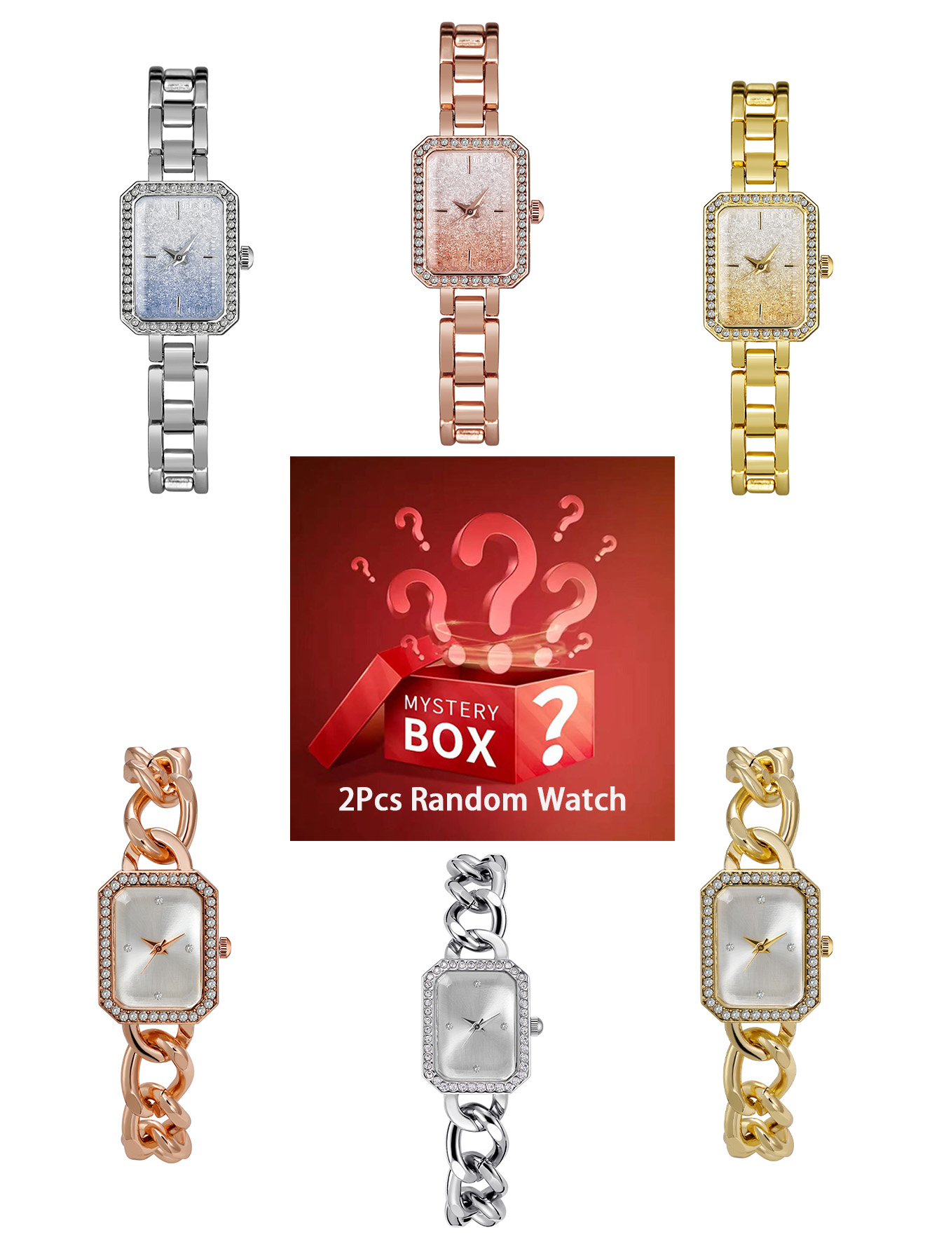 2 pieces women's watches myste - Luxury Watch Quartz review and price