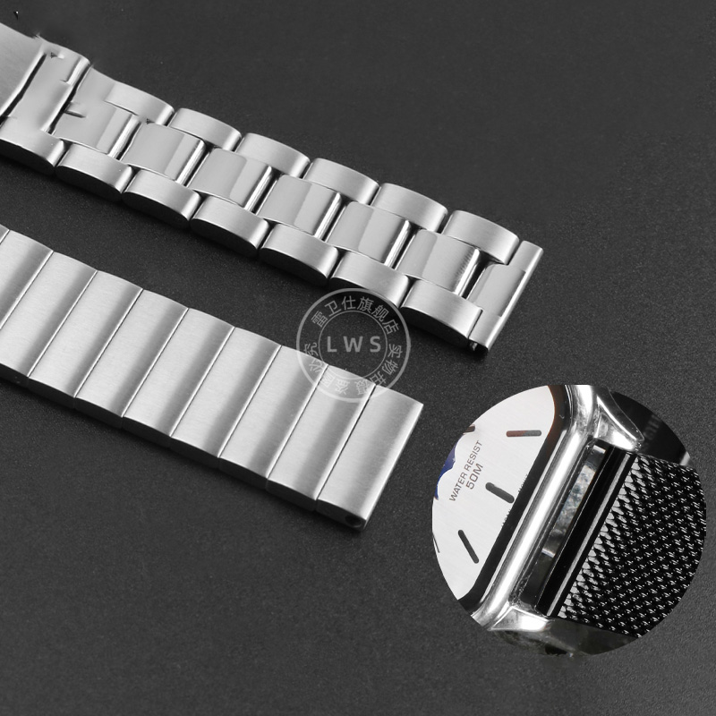Solid steel watch strap wristb - Moonphase Complication Watch review and price