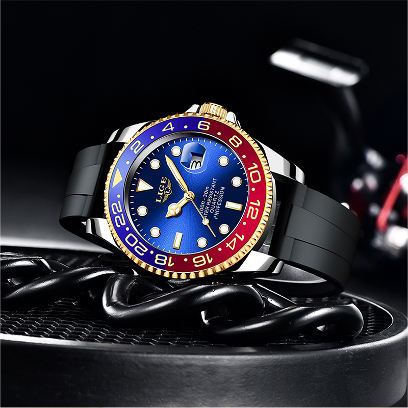 LIGE 2026 New Luxury Men Quart - Luxury Watch Display Case review and price