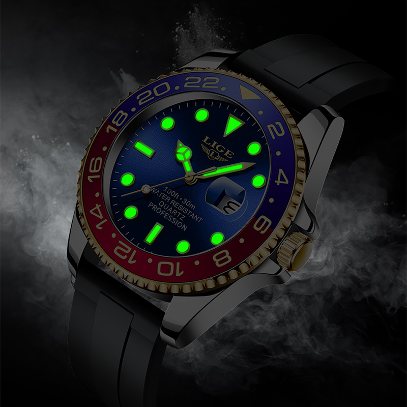 LIGE 2026 New Luxury Men Quart - Luxury Watch Display Case review and price