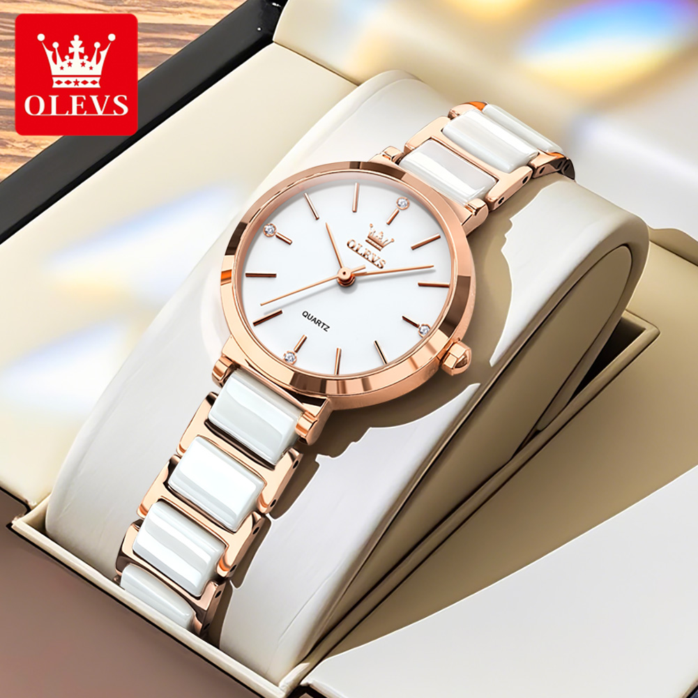 OLEVS Women Watch 5877 Luxury  - Luxury Watch Organizer review and price