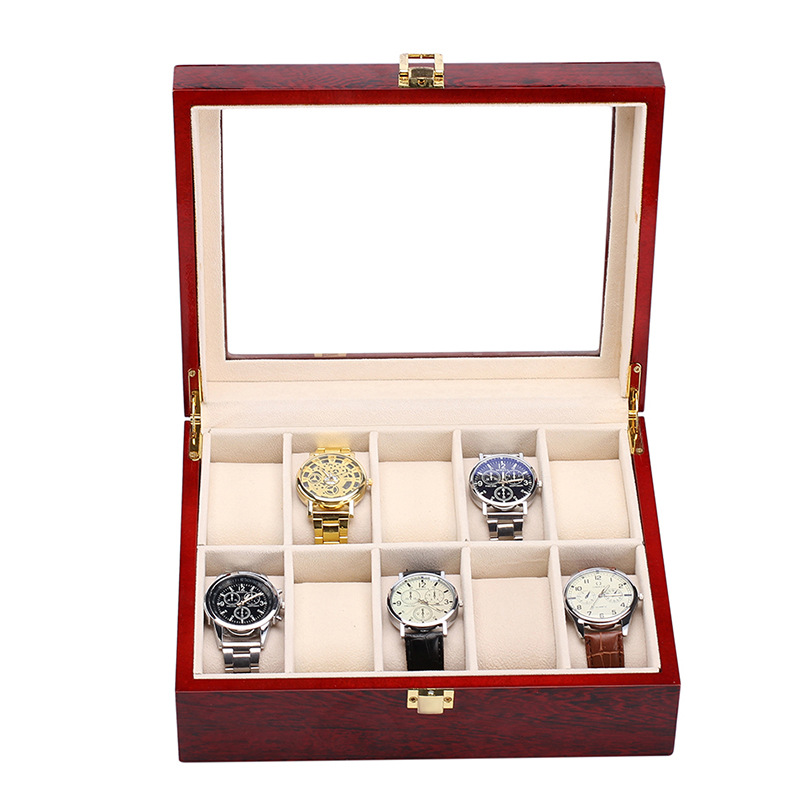 10 Grids Luxury Wooden Watch B - Luxury Watch Grade review and price