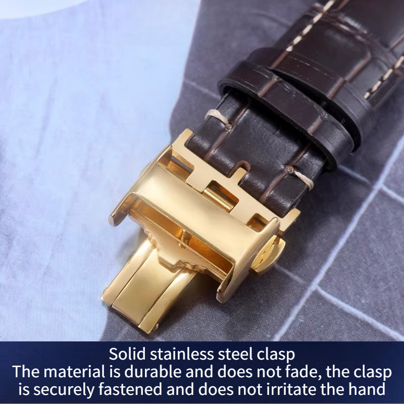 Genuine Leather Watch Strap Fo - Moonphase Complication Watch review and price