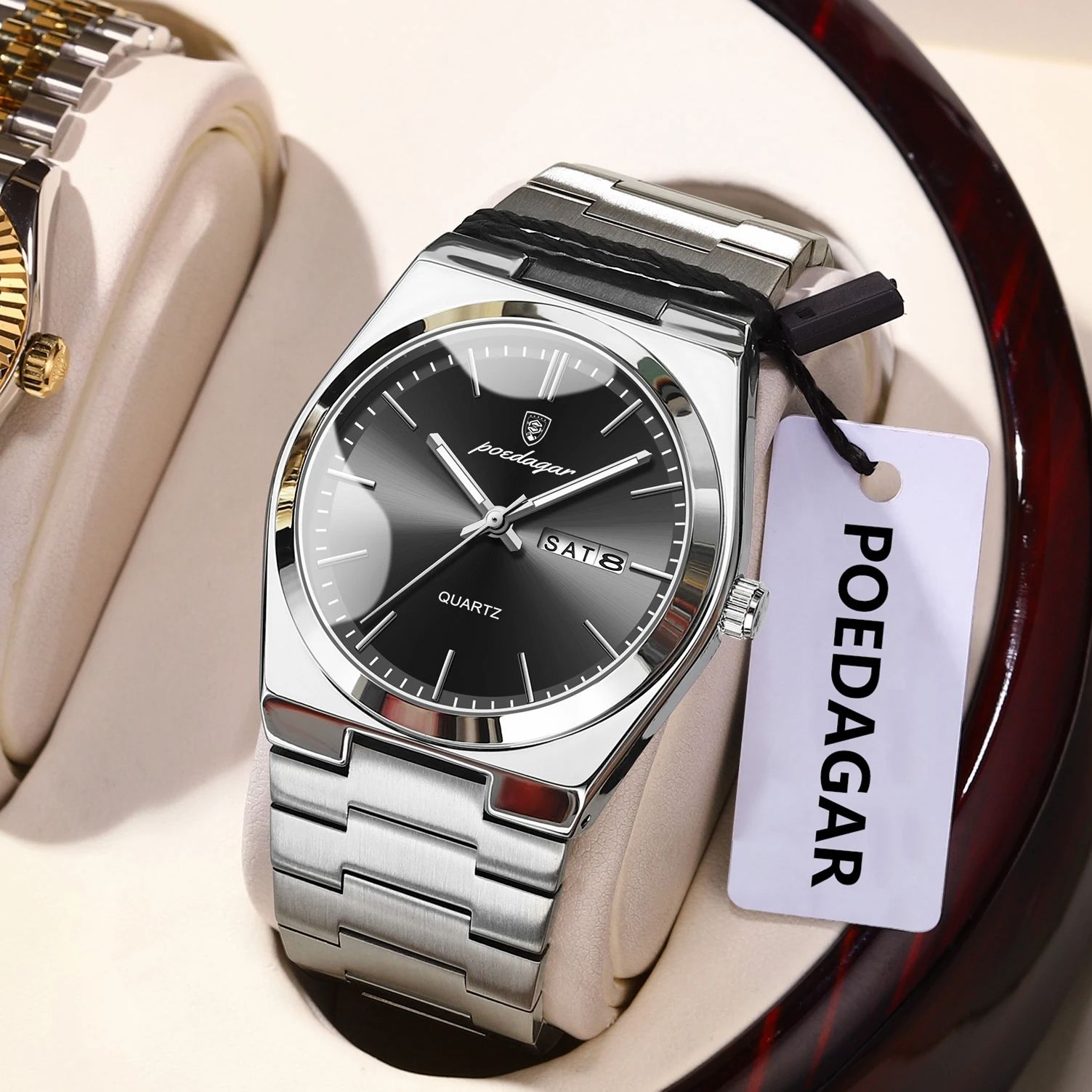 POEDAGAR Luxury Men's Quartz W - Luxury Watch Cartier review and price