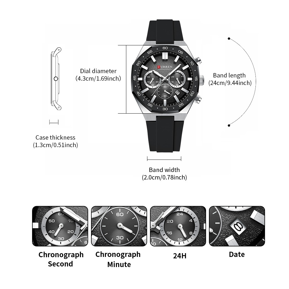 CURREN Fashion Casual Men Spor - Luxury Watch Quartz review and price