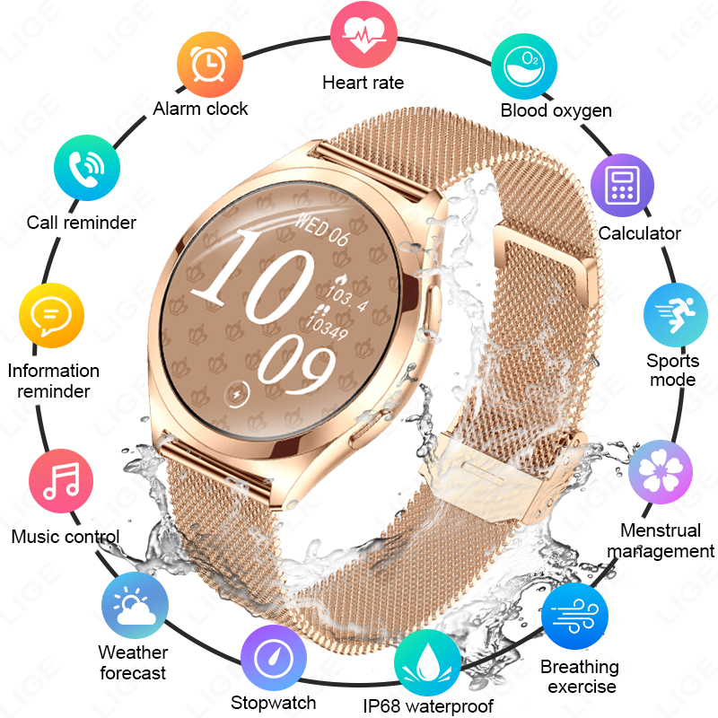 LIGE Luxury Smart Watch For Wo - Luxury Watch In The World review and price