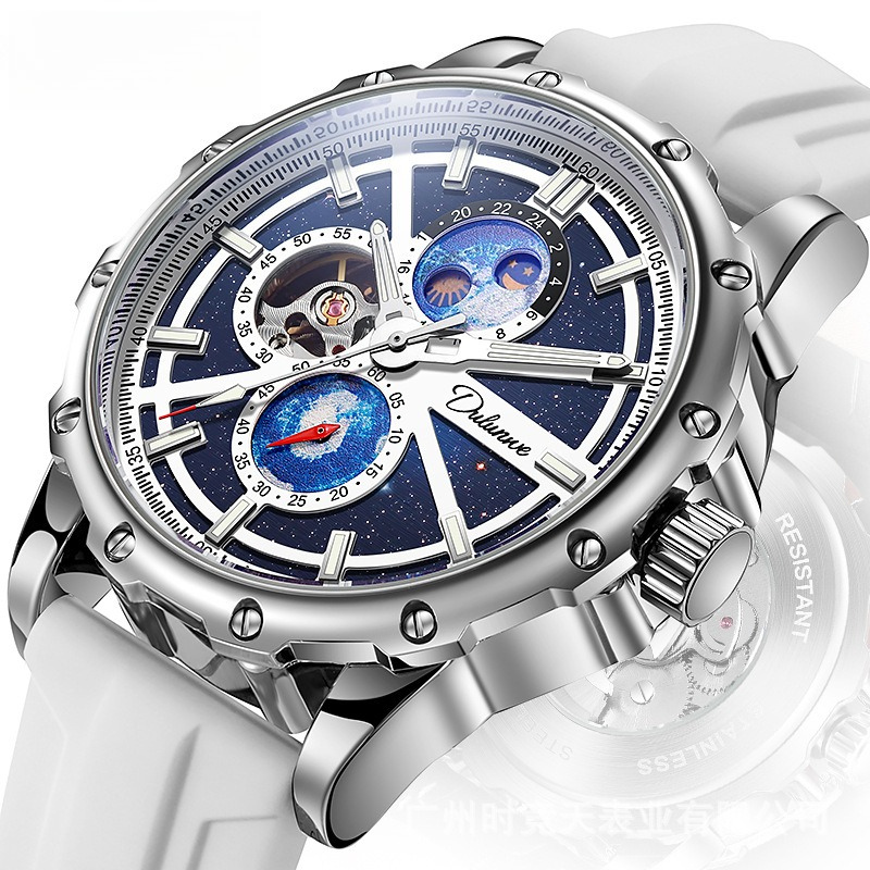 Stainless Steel Galaxy Moonpha - Moonphase Complication Watch review and price
