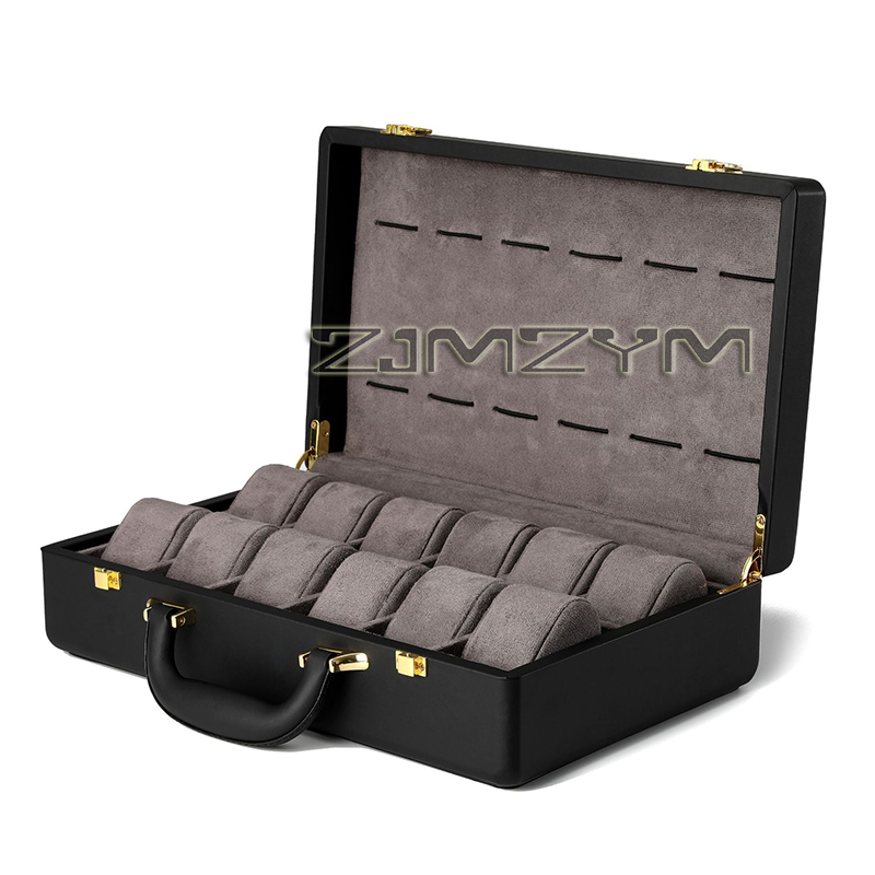 12 Slots Watch Box Mens Watche - Luxury Watch Organizer review and price