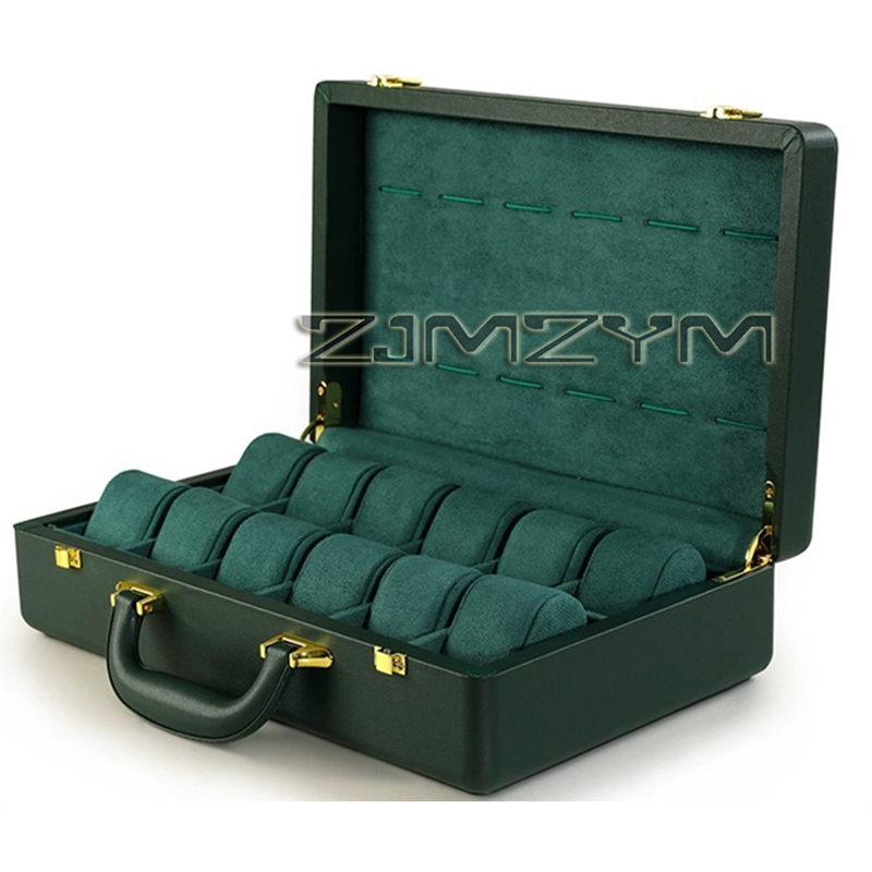 12 Slots Watch Box Mens Watche - Luxury Watch Organizer review and price